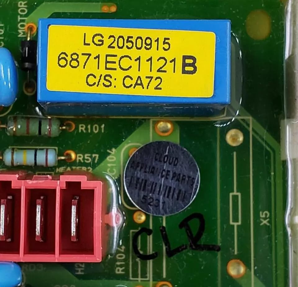 Scheda Di Controllo Principale Per Asciugatrice LG – Modello 6871EC1121D, Usata Testata