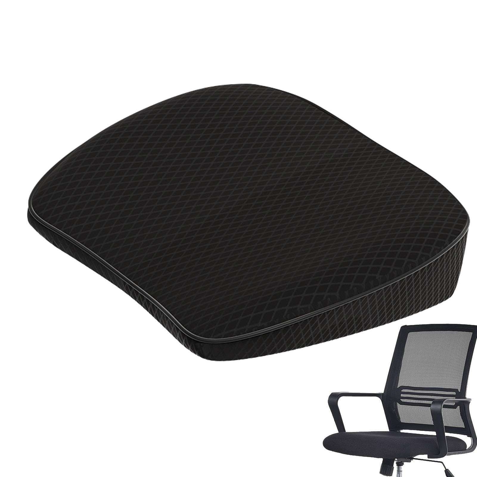 Cuscino per auto per altezza – Cuscino ergonomico a cuneo, cuscino per sedile auto portatile, cuscino per sedile spesso traspirante, comodo accessorio per auto per la guida