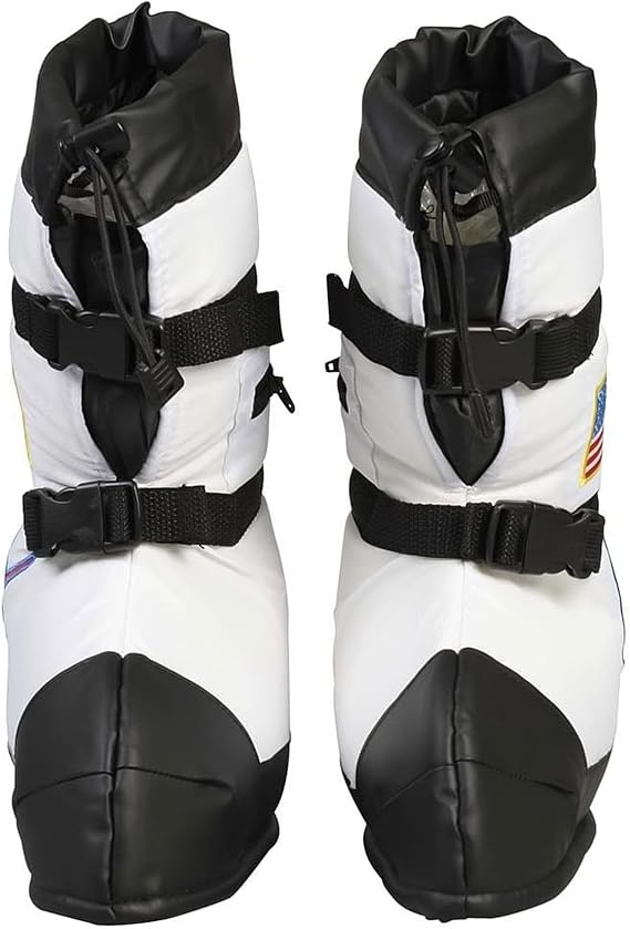 Aeromax Astronaut Boots, size Small, White, with NASA patches