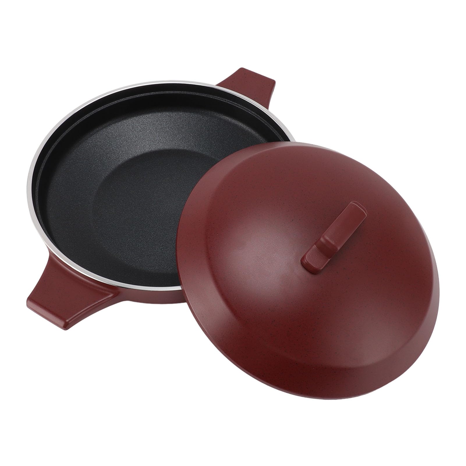 Aramox Patelnia do Suchej Zupy, Garnek do Hot Pot ze Stopu Aluminium z