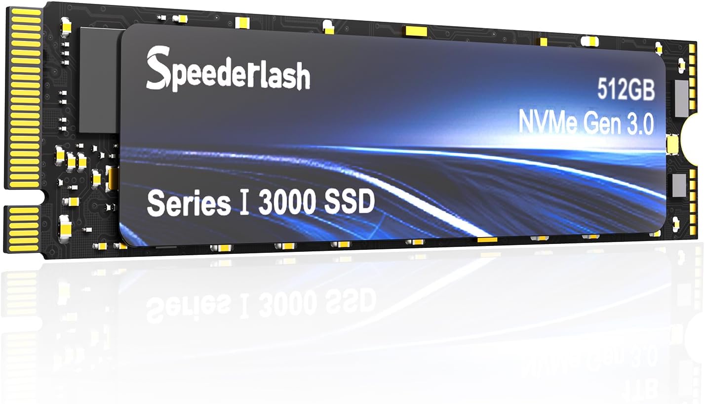 512GB NVMe M.2 PCIe3.0 SSD, Gen3x4 M.2 2280 Internal Solid State Drive, up to 3000MB/s, SLC Cache 3D NAND, for Laptop, PC Desktops