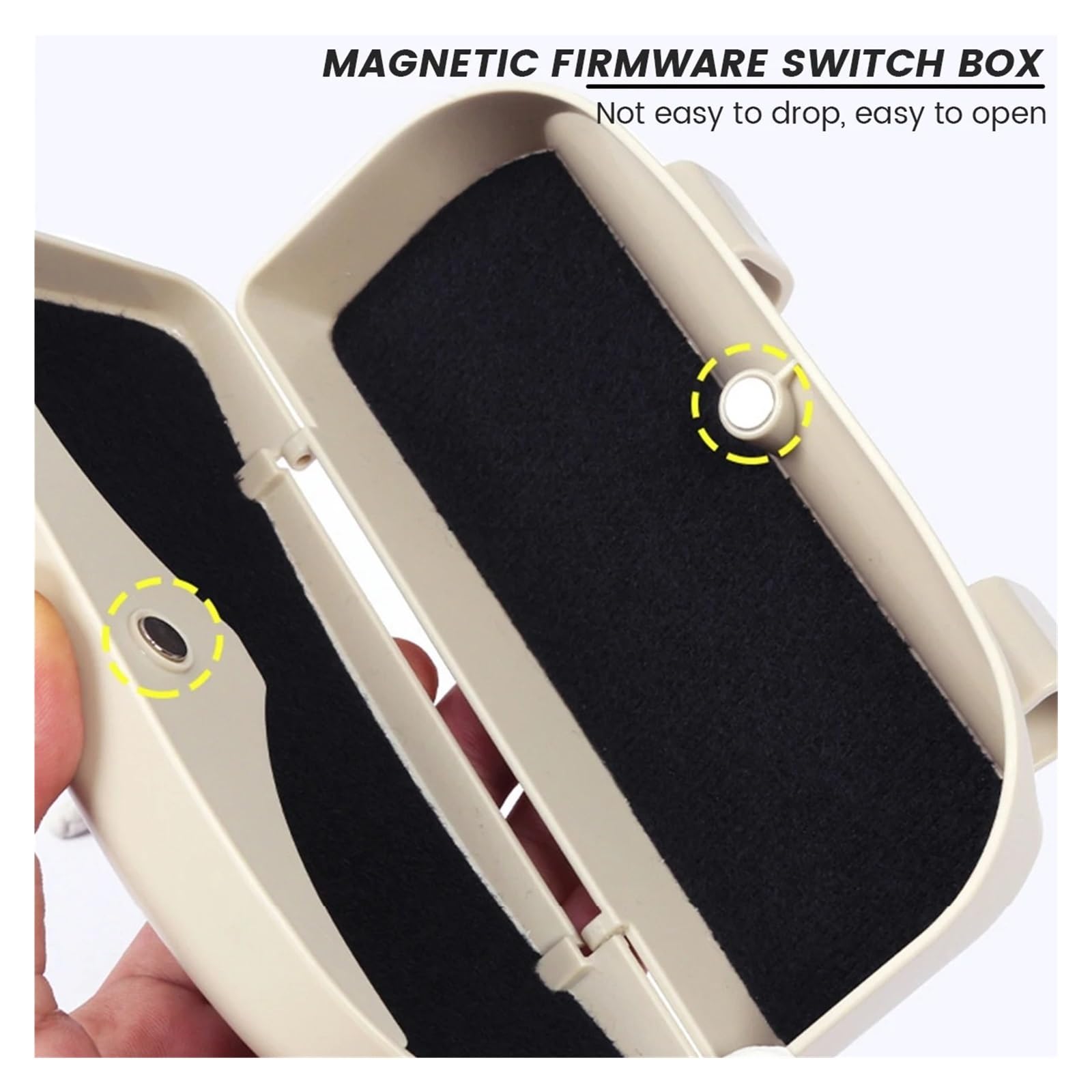 Porta Occhiali Interno Auto Custodia per Occhiali per Visiera per Auto Supporto per da Sole per Riutilizzabile Magnetico Portatile Multifunzionale(Black)
