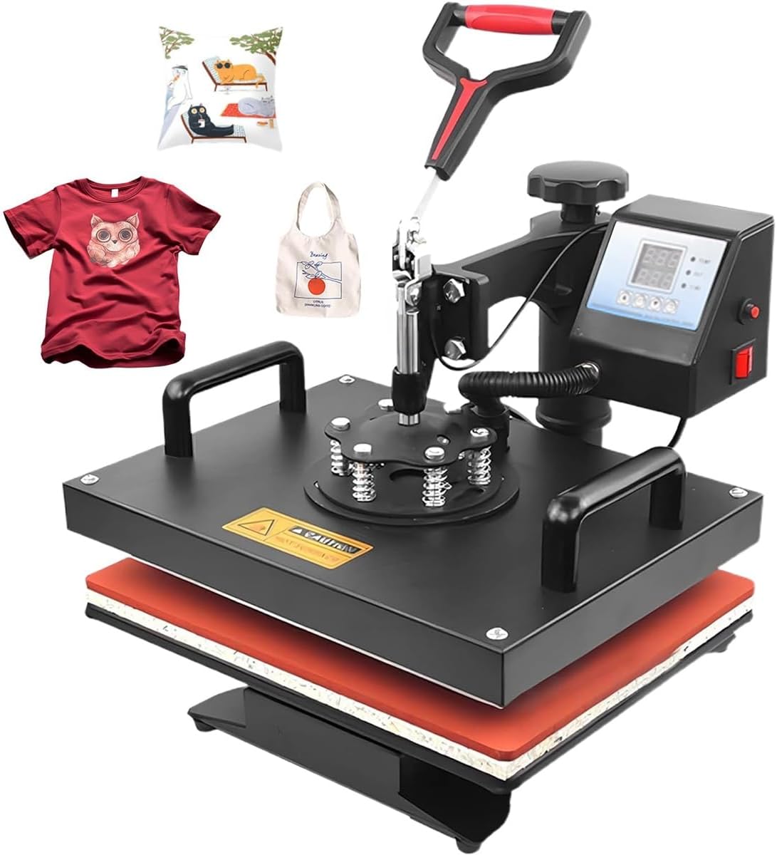 新品未使用☆1000W熱転写ヒートプレス機 23cm×30cm 昇華DTF転写 熱