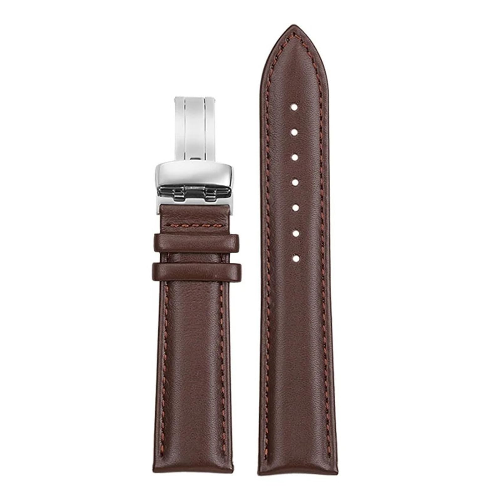 Bracelet cuir véritable Casio MDV106 anti-irritation marron