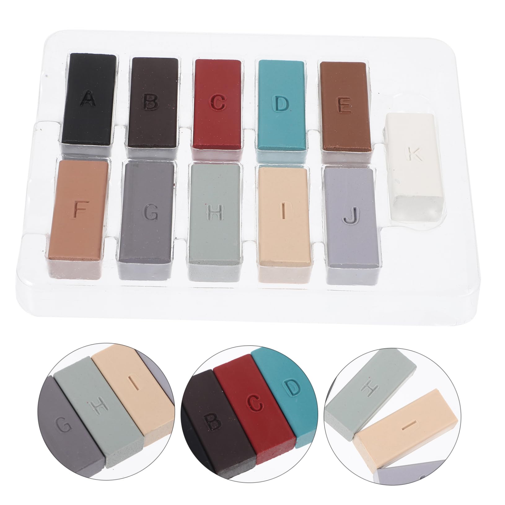 FRCOLOR 1Set Manual Floor Furniture Repair Kit Tile Repair Repair for Scratches Cracks Durable Wax Blocks for Wood Laminate Tile Restoration