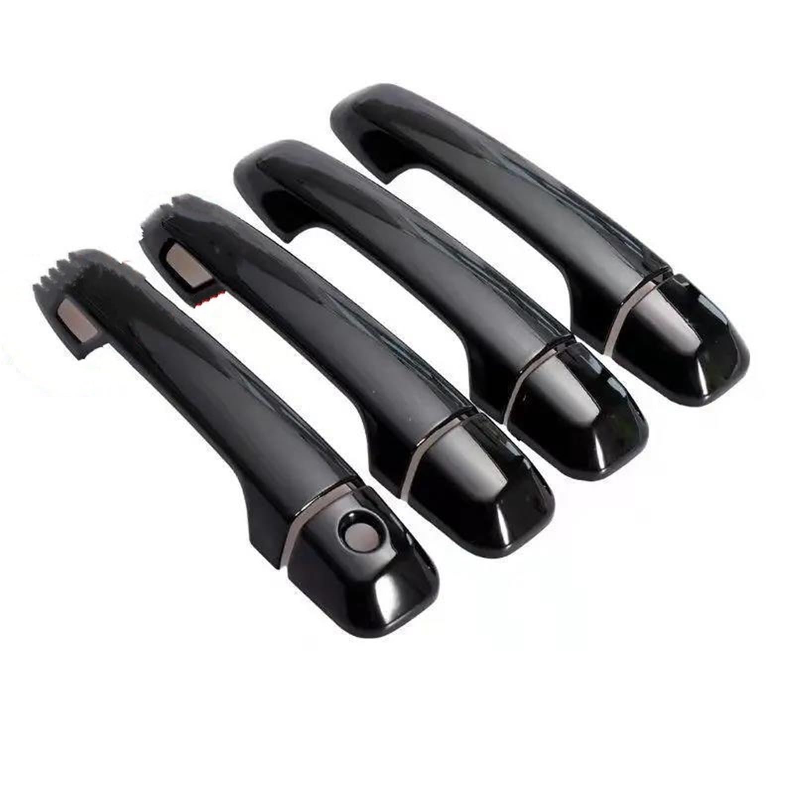 UJNHEQ for Land for Cruiser for Prado J150 2010-2019 LC150 LC200 Glossy Black Car Door Handle Cover Styling Accessories(Type B)