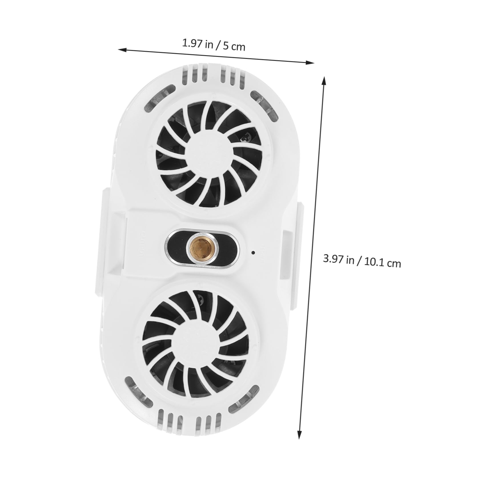 jojofuny Phone Cooler Semiconduttore Dual Fans Raffreddatore Smartphone Ultra Silenzioso Per Gaming e Streaming Compatibile Dispositivi