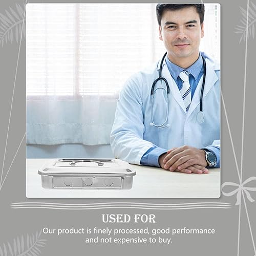 Miniatura 6 de Beaupretty Bandeja de herramientas de metal Caja de almacenamiento cuadrada plateada para salón de uñas de pedicura