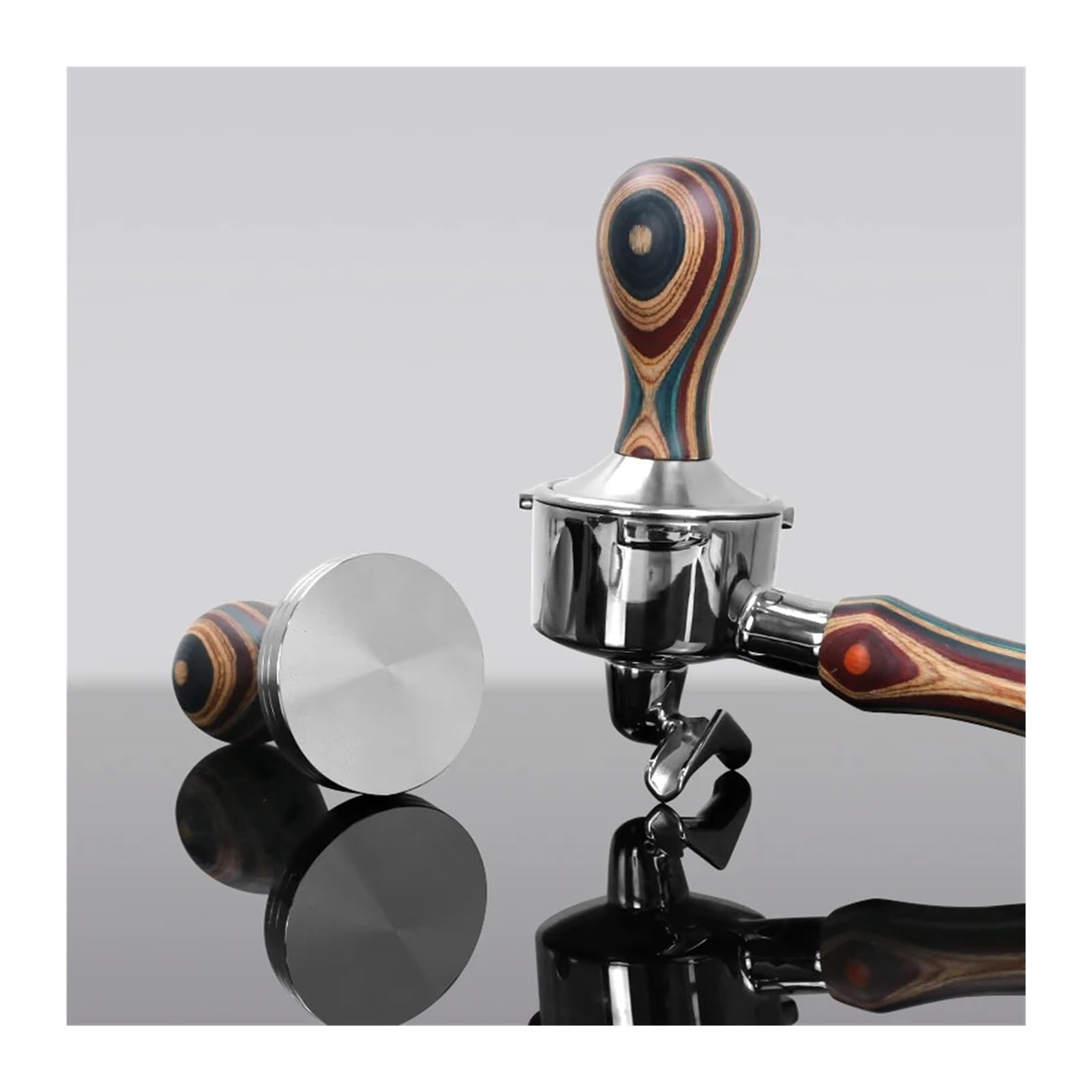 Tamper de café 51MM 53MM 57mm 58,5MM for E61 54mm accesorios portafiltro herramientas barista esquina(51mm)
