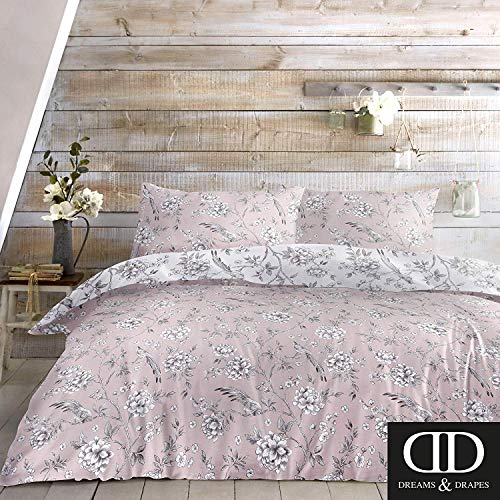 Dreams 'n' Drapes Vintage Birds Easy Care Juego de Funda de edredón y Funda de edredón para Cama Super King