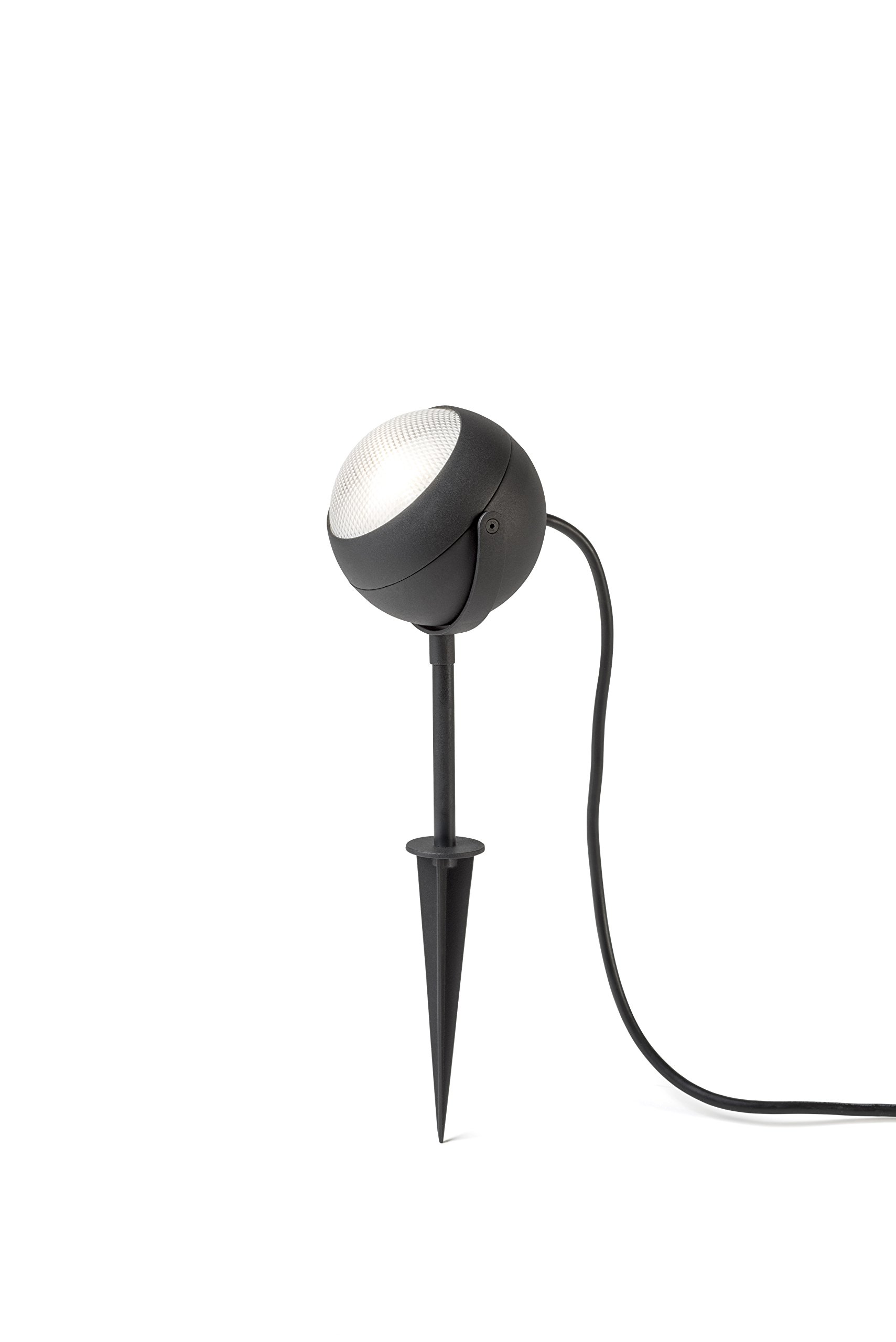 Konstsmide 7529-750 Lecce Garden Spot Light/High Powered 4 W LED/Aluminium/Faceted Acrylic Glass/Black