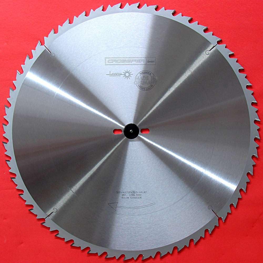 Lame De Scie Bois Carbure 500 Mm 44 Dents Coupe Brute