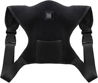 Shoulder Heat Pad - Black Breathable 3-Level Temperature Control | Ergonomic Heated Wrap for Neck | for Men Women Teens Athletes Grandma Grandpa Wife Husband Son Daughter Family Friends