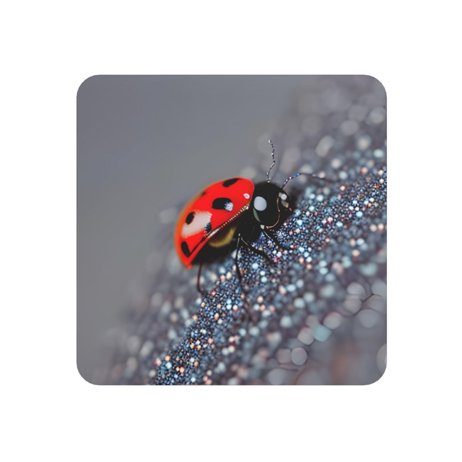 Ladybugs Pattern Infinite Speckled Print Refrigerator Magnet,Magnets For Refrigerator Decoration, Kitchen, Office, Wall