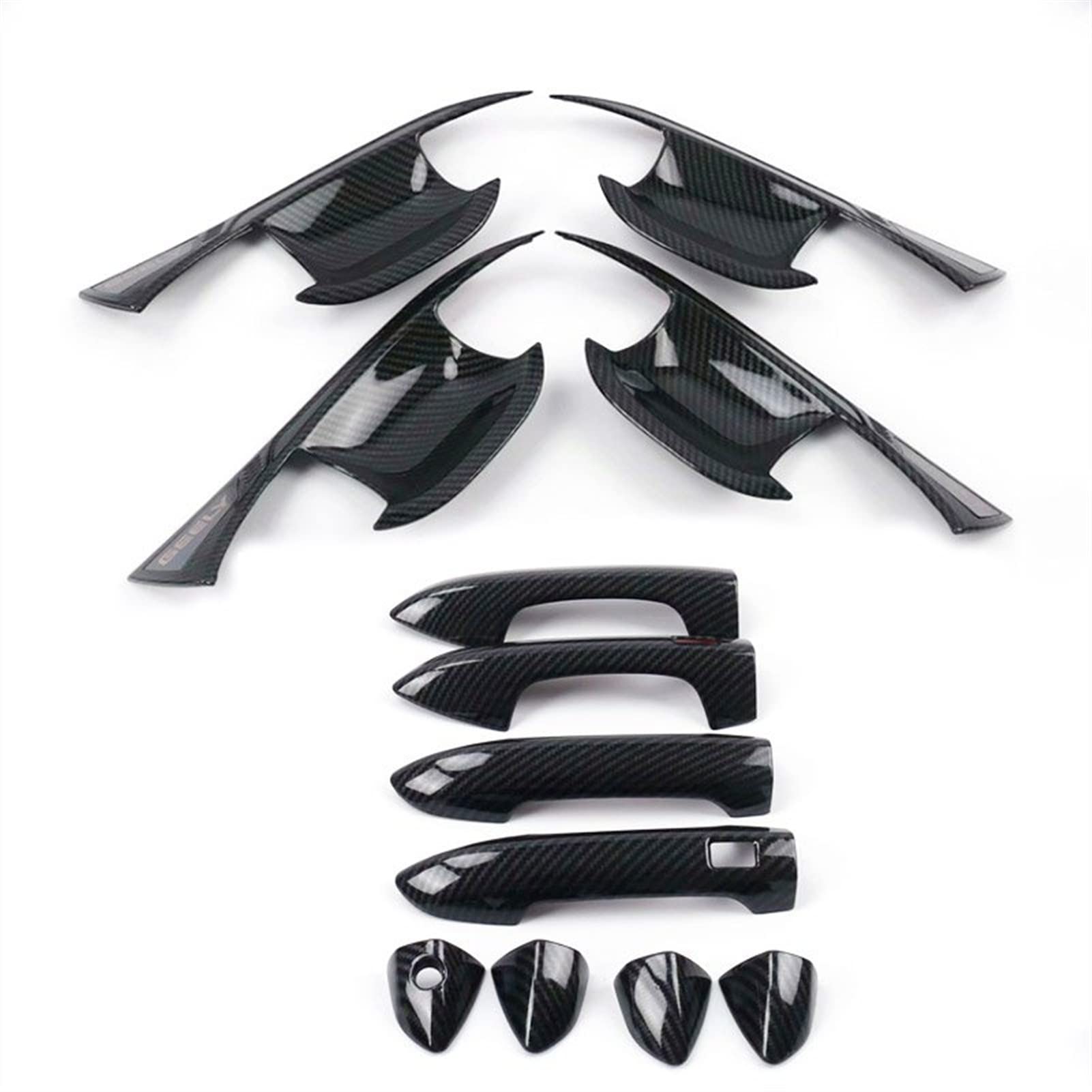 FANGZIQQ for Geely Coolray Sx11 Exterior Handle Frame Trim Car Door Bowl Chrome Styling Cover Decoration Accessories Parts Car Inner Door Handle(4)