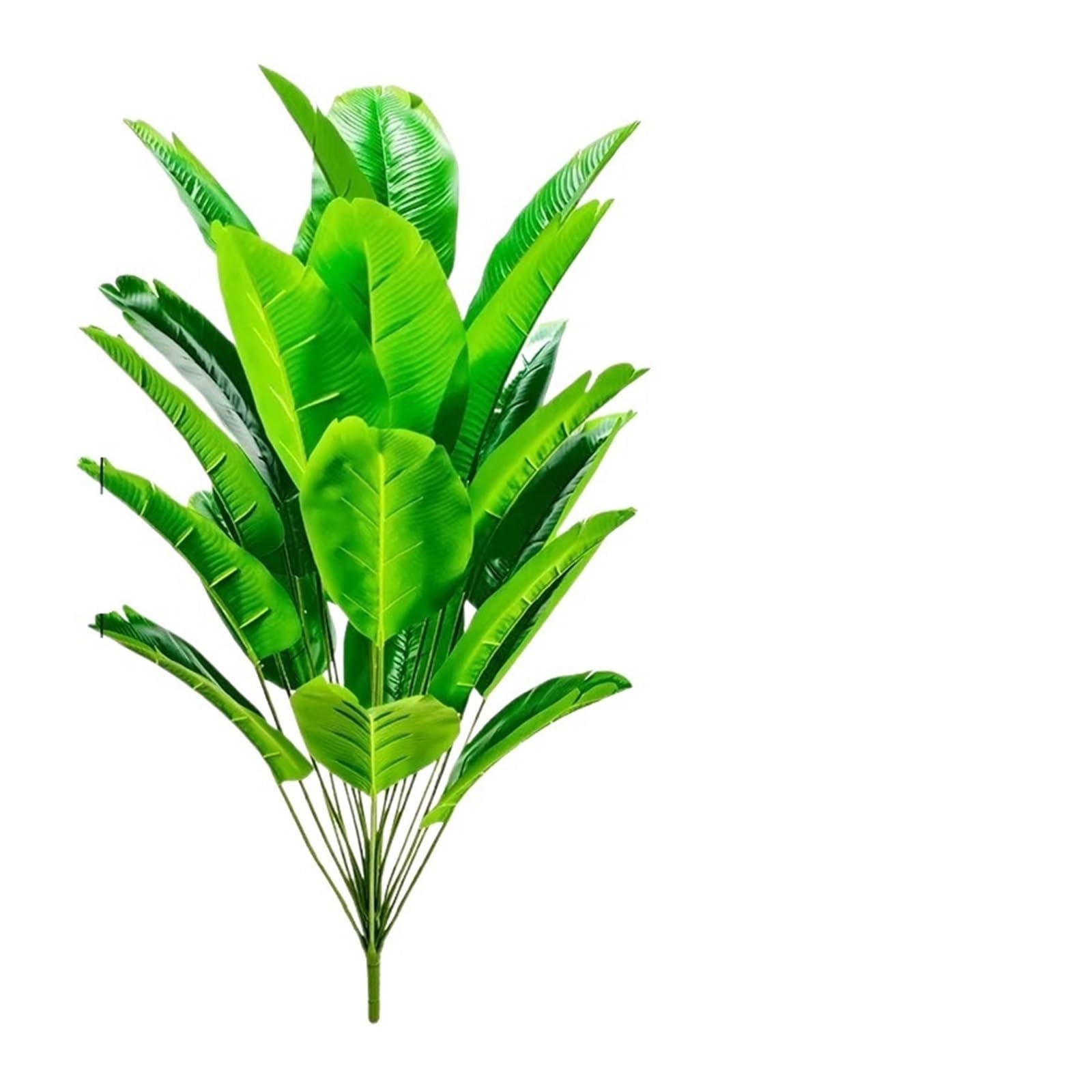 Künstliche Tannenzweige 1 Stück 24 Blätter Künstlicher Bananenbaum Gefälschte Palmblätter Monstera Blatt Große Tropische Palme Real Touch Grüne Pflanze Wohnkultur(24 Leaves-88cm)