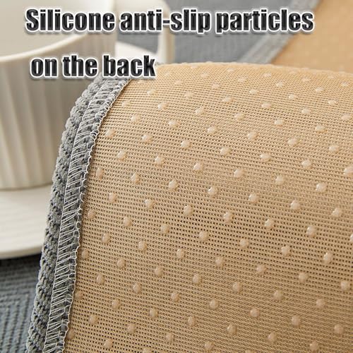 Hovoto Sofa Überzug, Sofaschoner rutschfest, Couch Überzug, Sofabezug L Form Ecksofa, Sofadecken für Sitzfläche, Sofa Überwurf für Sektionssofa, Sofa Überwurfdecke Waschbar, Beige 2, 110 * 180cm