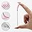 100 Pcs Disposable Eyelash Brush, Mascara Wands Makeup Brushes Applicators Kits for Eyelash Extensions, Eyebrow Brush with Container (Pink, Black)