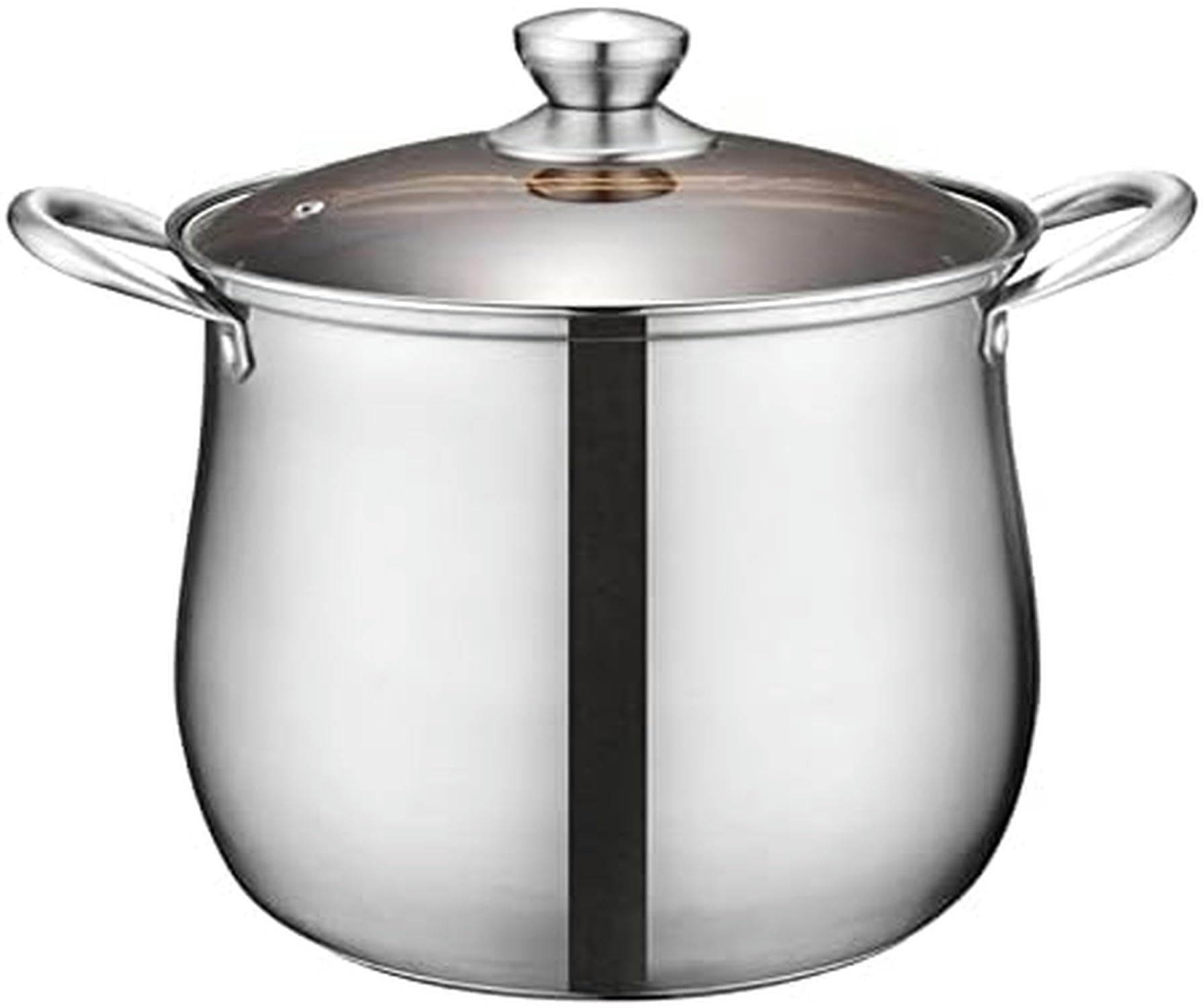 Amazon｜Minp 蒸し器 両手鍋 蒸し片 半寸胴鍋 ステンレス鋼鍋大容量 多