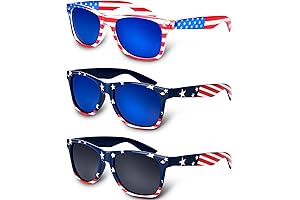 Celebrate Independence Day in Style with Our Patriotic Sunglasses Set