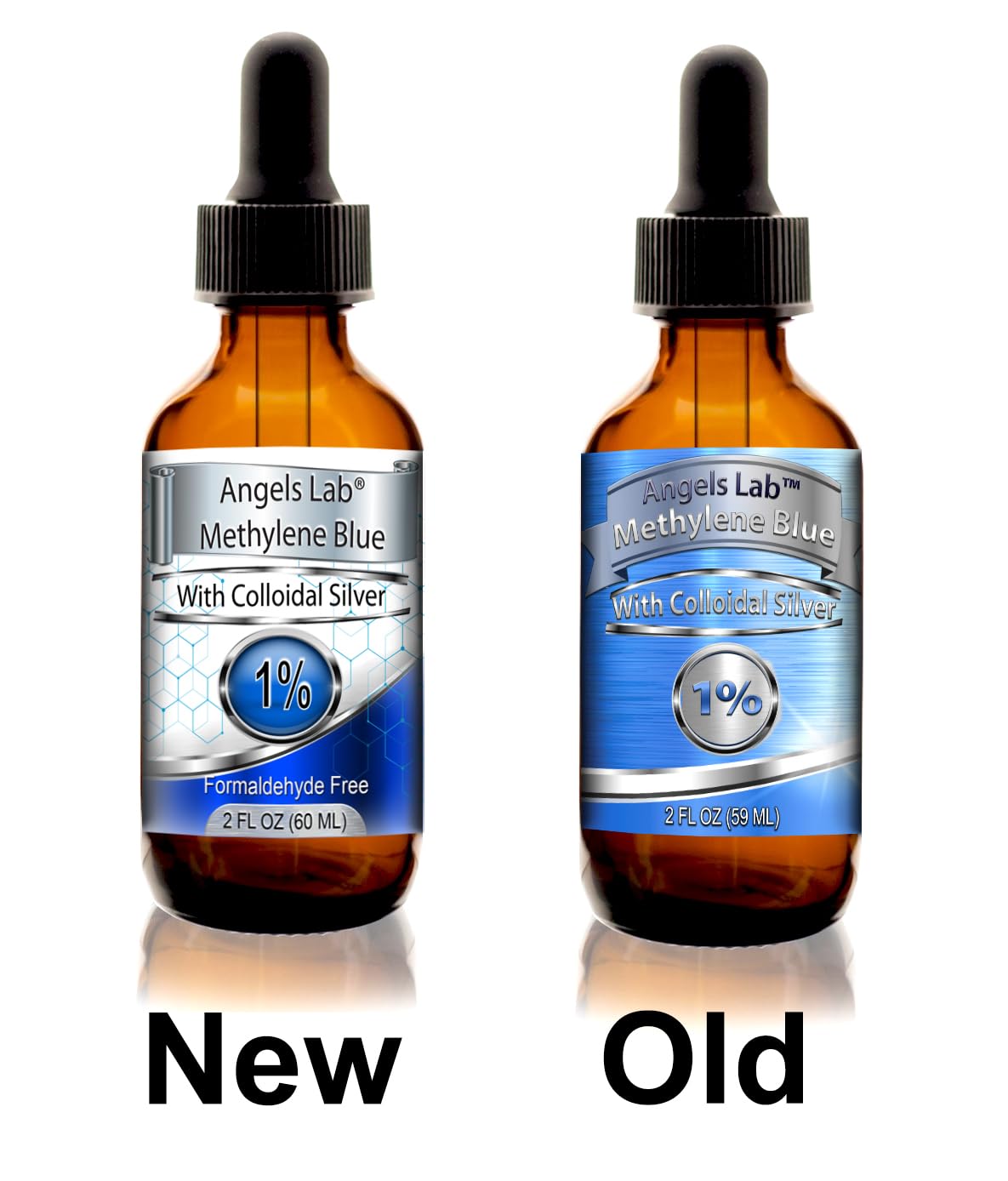 New Methylene Blue 1% Wtih Colloidal Silver Angels Lab |USP-Grade Methylthioninium Chloride Liquid | High Purity Dietary Supplement for Brain Function & Cognitive Health |2oz Glass Dropper Bottle… — Amazon image 2