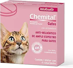 CHEMITEC Chemital Cats Anti-Helmíntico De Amplo Espectro Para Gatos