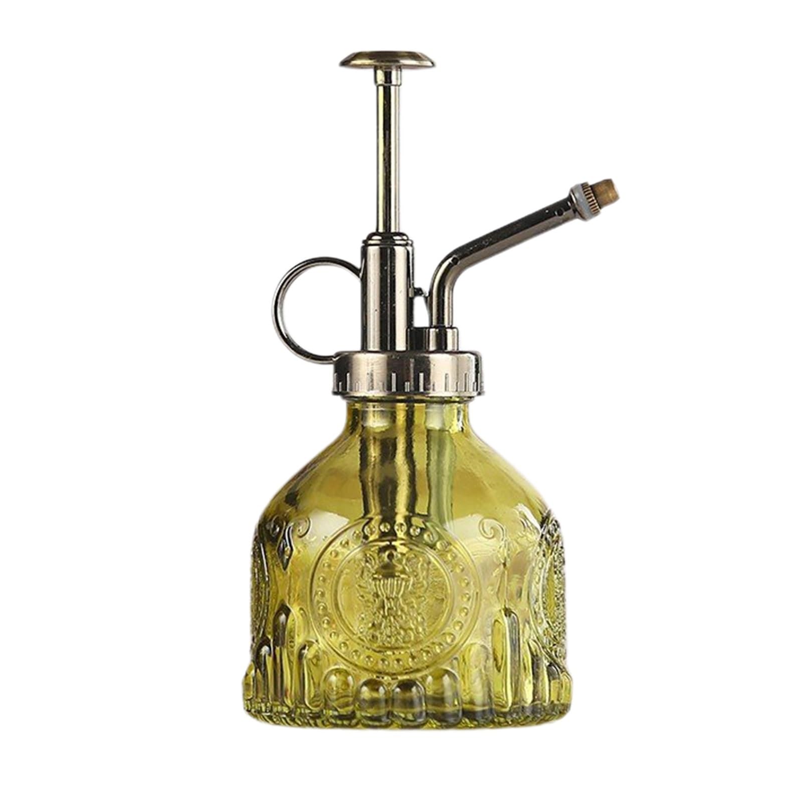 DSFIHJO Vintage Hand-pressure Watering Sprayers Pumpkin Shape Plant Flower Water Sprayer Small Glass Spray Bottle Garden Supplies(Orange)