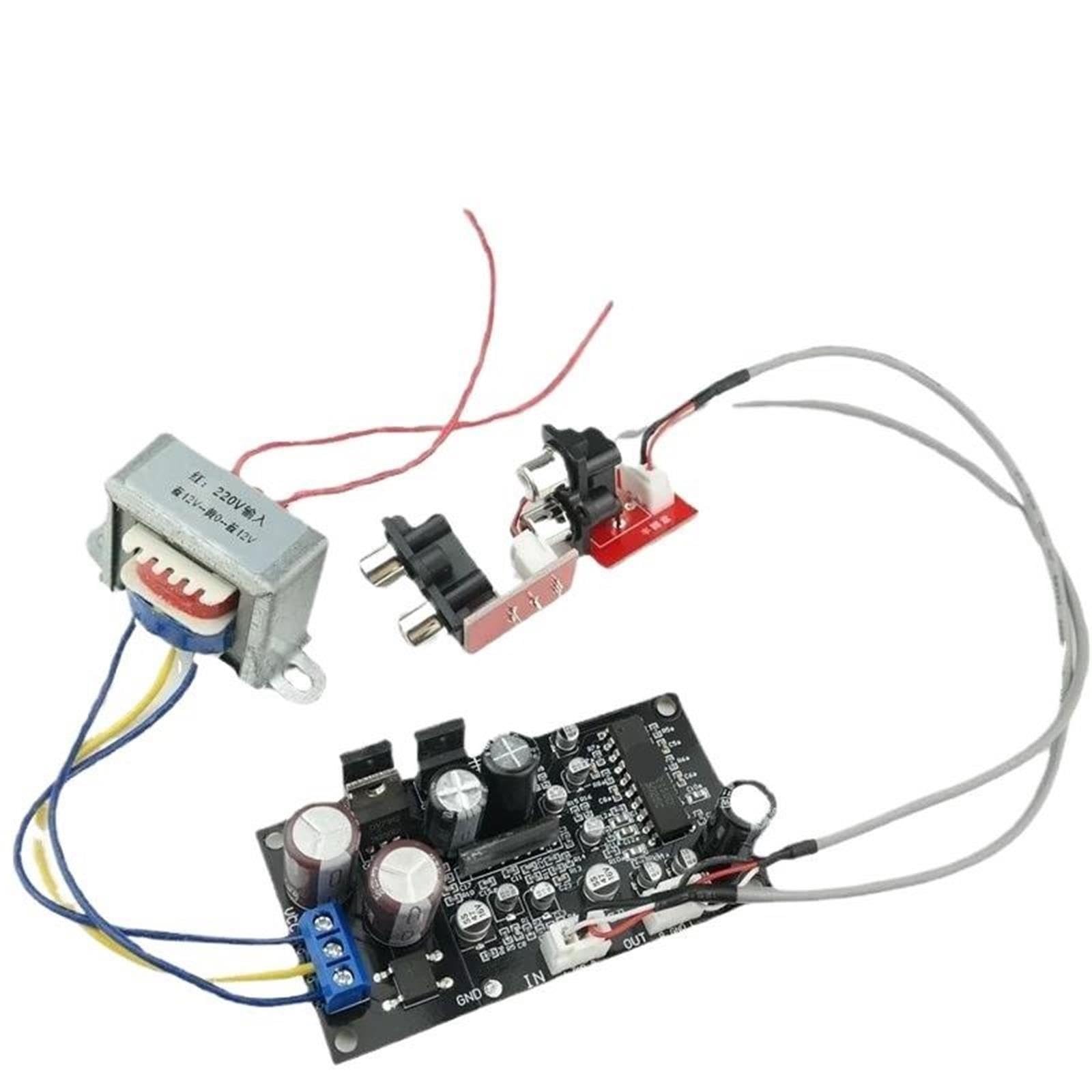 Vinyl Phono Amplifier Preamplifier Board for JRC2150BBE Turntable MM MC Phonograph Singing Treble Bass(Vinyl Record Player)