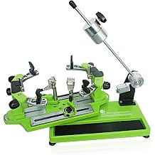 Tennis String Machine, 6 Points Fixed Badminton Racket String Machine, 360  Racket Rotation/Anti-Slip Durable Pull Wire String Tool for Tennis Badminton Racket