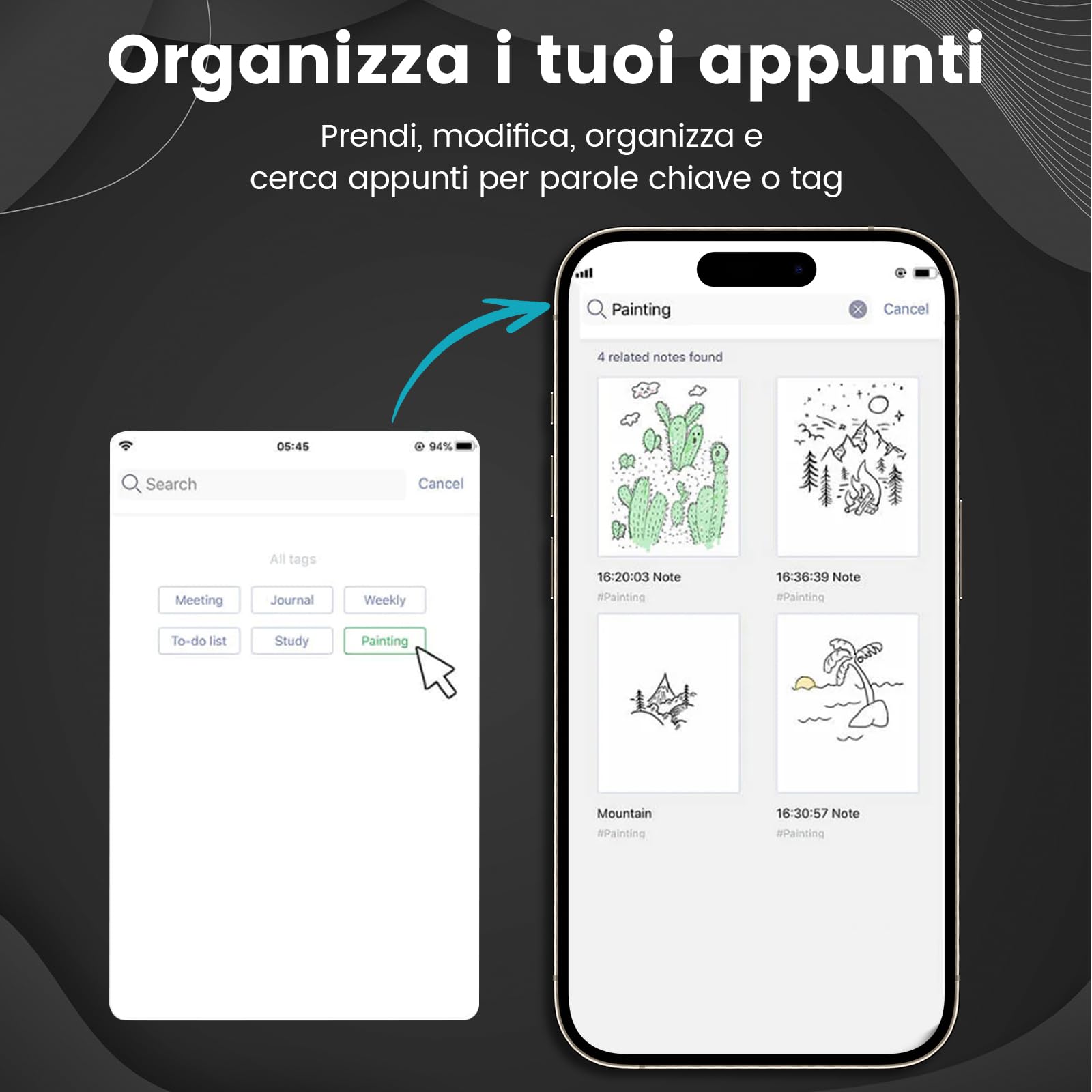 NEWYES SyncPen 3.0 Set - Smart Pen Sincronizza i Tuoi Appunti Dallo Schermo e Dalla Carta, Sincronizzazione in Tempo Reale e Riconoscimento Intelligente del testo Compatibile con iOS e Android