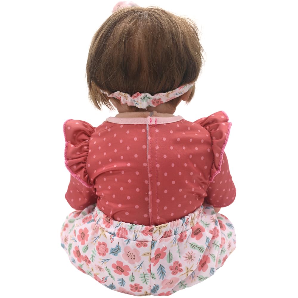 Vêtement Pour Poupée 50-55 Cm – Robe En Coton Fleurie, Compatible Reborn, Facile à Enfiler
