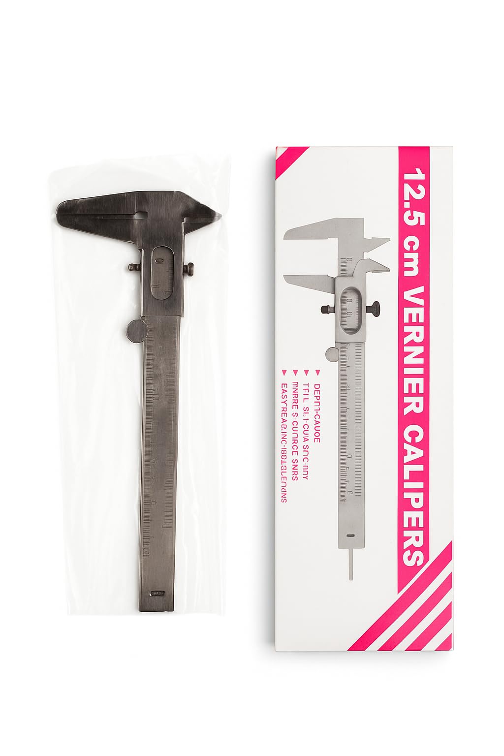 12.5 cm Vernier Calipers, Vernier Caliper with Fine Wheel – Measurement Tool for Inside, Outside, and Depth with Cast Iron Construction, Dual Graduation, Laser Engraved Scales-image-25