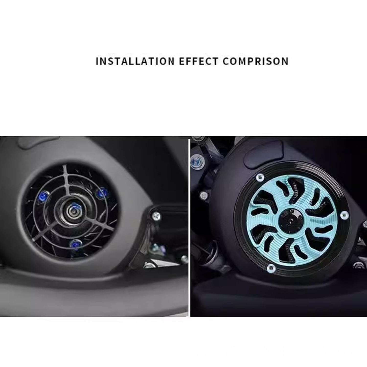 Engine Cooling Fan Cover - Lightweight -Strength Protective Case, Motorcycle Radiator Guard, Aero Engine Airflow Shield, Custom Cooling Fan Accessory for Enhanced Performance and Heat Management