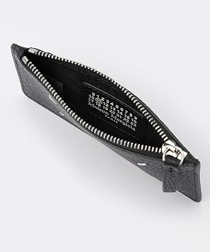 Maison Margiela Card Case Card Holder Zip EW Black : Amazon.sg
