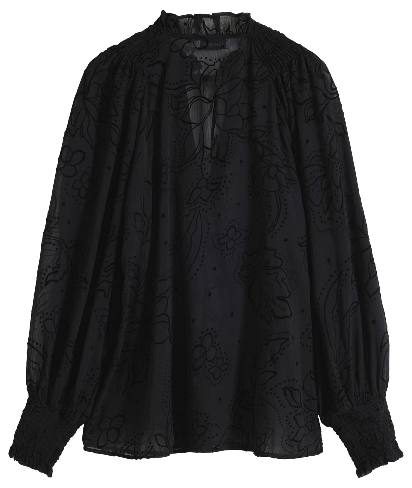 Desigual BLUS_Floki, 2000 Czarny, XL, Czarny (Black), XL