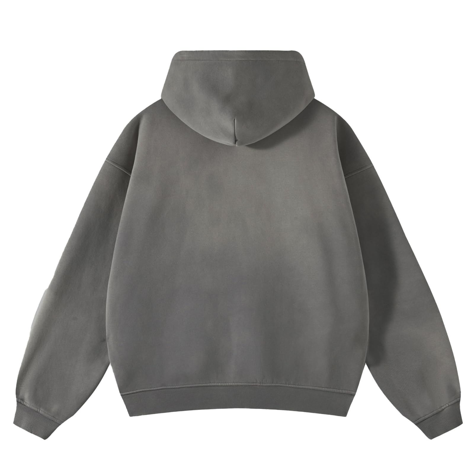Felpa da uomo con cappuccio in pile con chiusura lampo integrale, oversize, basic, con cerniera, Y2k Hip Hop, felpa unisex con cappuccio