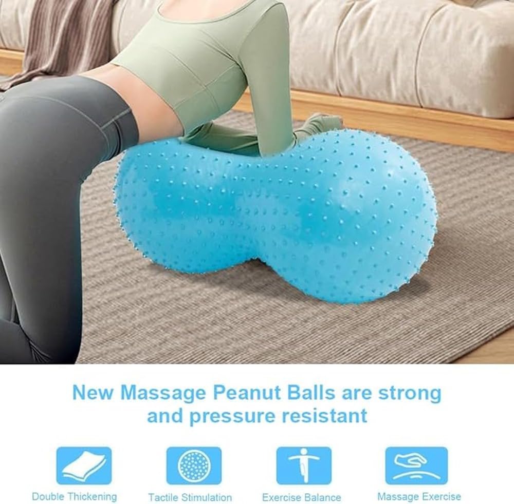Sensi Peanut Ball Pompa per Palla da Ginnastica per Bambini | ecologici non tossici che mantengono il gioco sicuro e divertente La pompa Bosu per bambini non esplode immediatamente