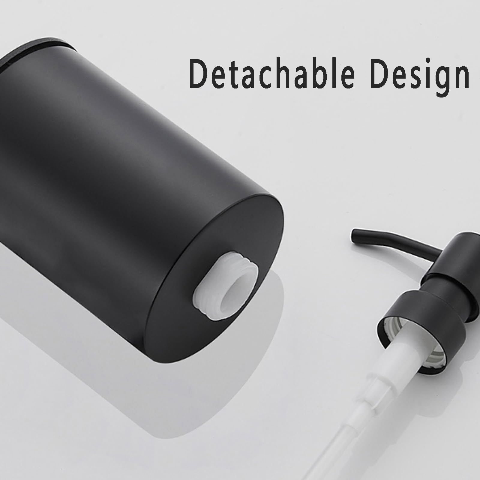 Dispensador de jabón,dispensador de jabón de acero inoxidable 304 de 400 ml | Dispenser di sapone da appoggio ricaricabile e antiruggine per bagno, cucina, casa e hotel