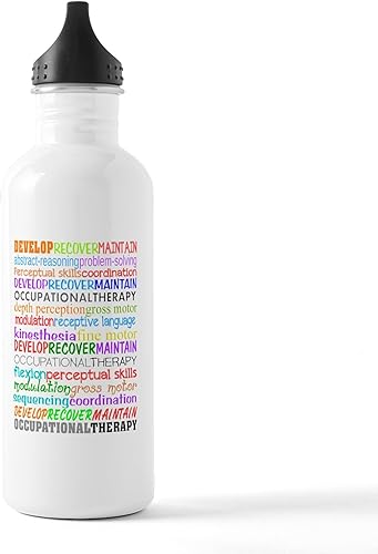 CafePress OT Descriptive Terms - Botella de agua (acero inoxidable, 1 botella de agua de 1,0 L)