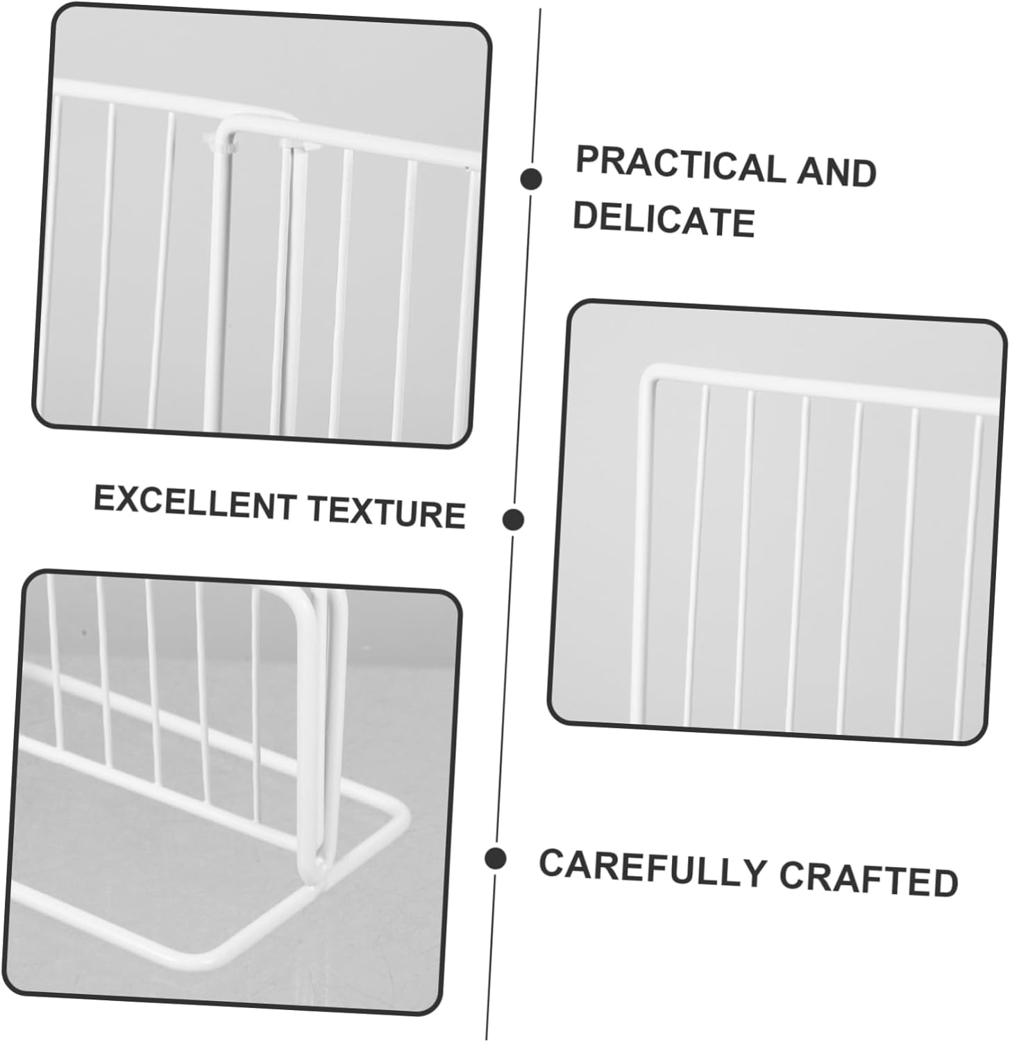 Mobestech Freezer Organizer Plastic Shelf Dividers for Neat Storage Refrigerator Divider Separators Wide High Sturdy Design for Supermarkets and Ice Shops