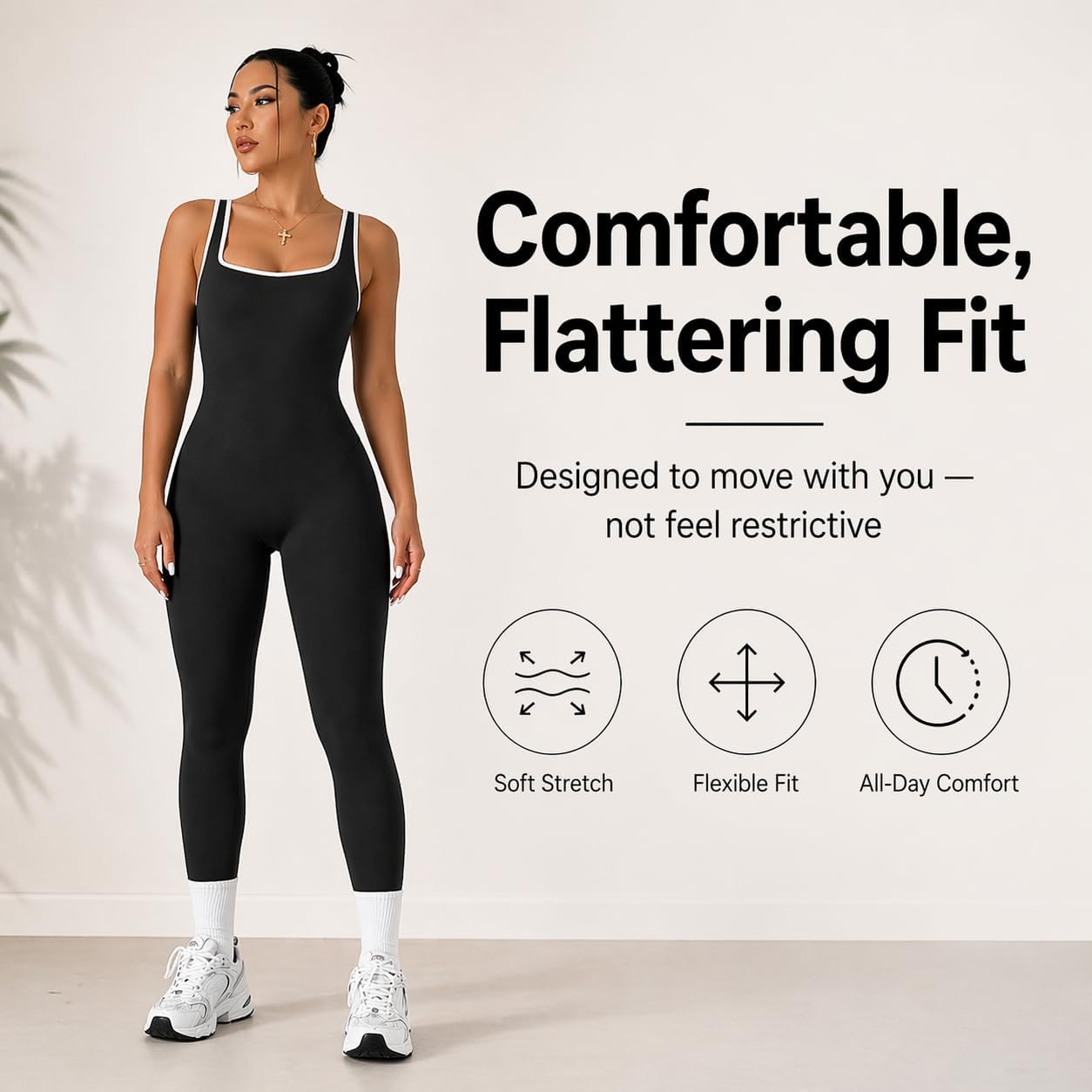 Yoga 1 Piece Bodysuit with a Stylish Open-Back Design, Perfect for Shaping And Lifting Sports Workout Set Jumpsuit