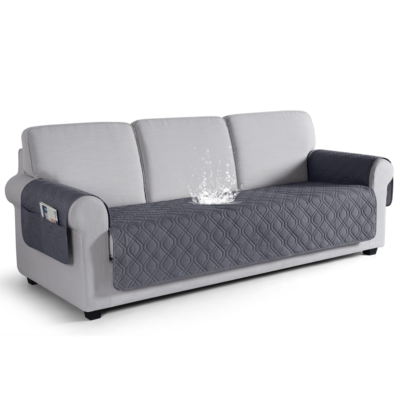 VANSOFY Couch Cover, Waterproof Sofa Covers Washable Slipcover Furniture Protector Couch Seat Covers Non-Slip Couch Cover for Dogs, Pets(Sofa Plus,