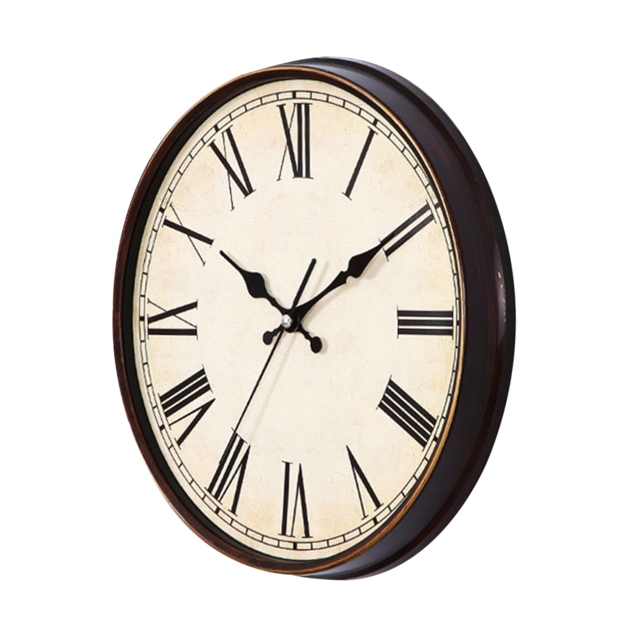 Horloge murale numérique décorative vintage et grand cadran surdimensionné style européen