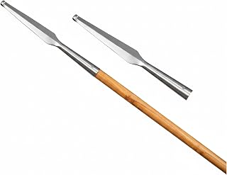 Medieval Spear Head Hand Forged from Carbon Steel Functional Viking Spearhead Combat Battle Ready Armor Hunting Lozenge Throwing Spearhead LARP SCA