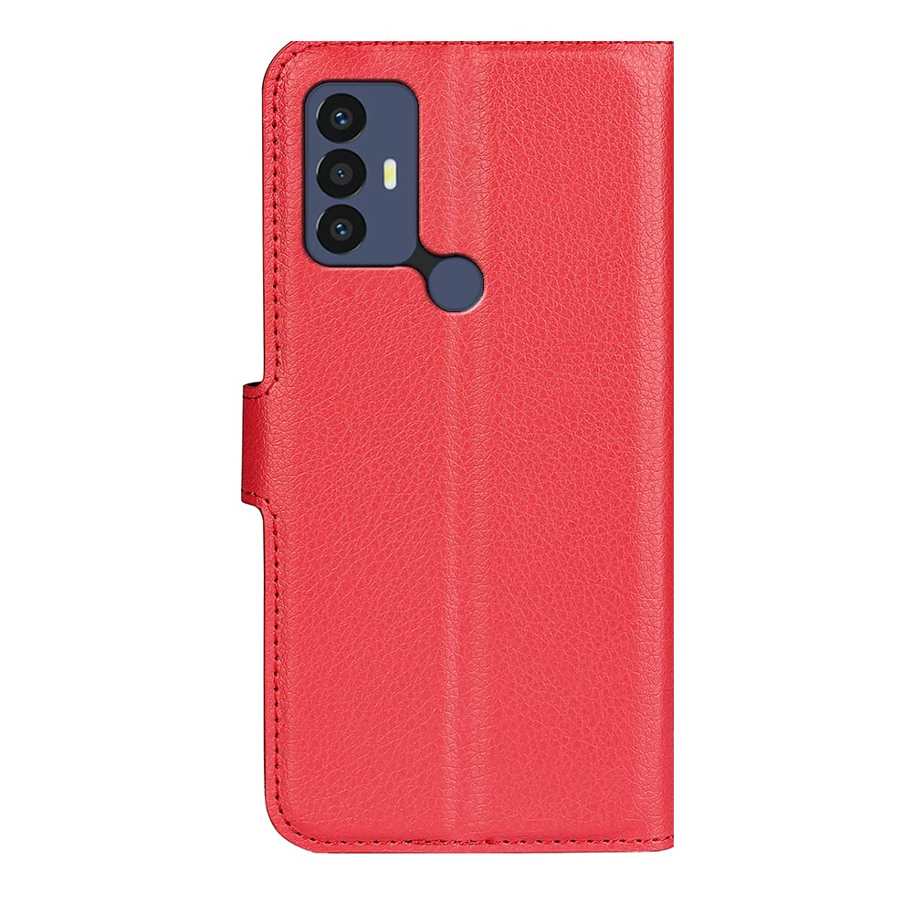 Fertuo Cover per TCL 30 SE/TCL 305/306, Custodia Portafoglio Cover a Libro in Pelle Flip Case con Silicone Bumper, Fibbia Magnetica, Porta Carte, Kickstand, per TCL 30SE / TCL 305/306, Blu