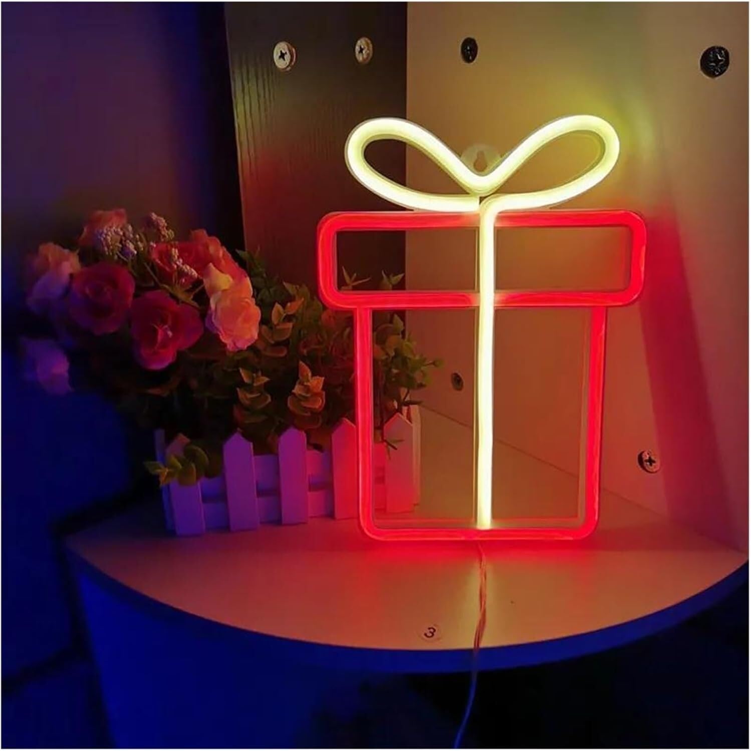 Neonowe znaki świetlne, neonowe znaki LED, oświetlenie ścienne do sypialni, pokoju dziecięcego, salonu, baru, imprezy, ślubu i wesela (F)