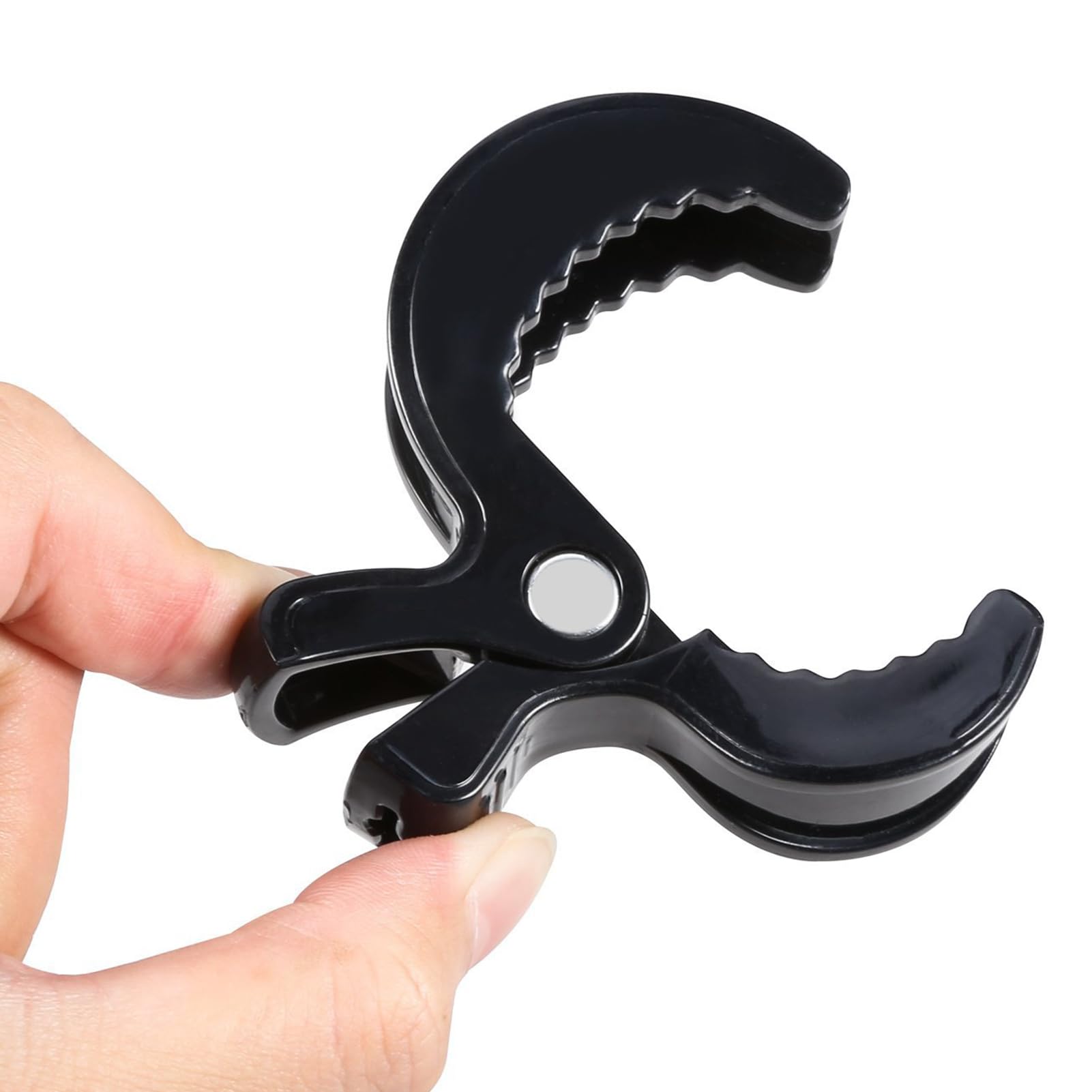 6 Pezzi Set di Mollette Passeggino,Accessori Passeggino Ganci Passeggino Universali Clip Coprisedili per Auto,Morsetto per Coperta Zanzariera Passeggino e Coperta Passeggino-Nero