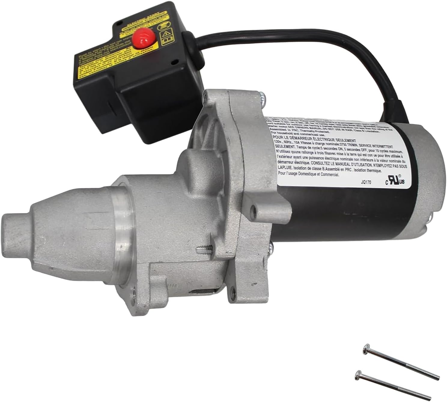 Electric Starter Motor JQ170-2 14Teeth Compatible with Ariens AX291 AX306 Deluxe 28" 30" Snowblower, Husqvarna 24" 27" 30" Snowblower,Suitable for Lct 291cc 306cc Engine Snow Blower