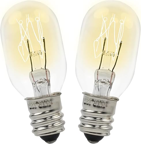 Vista 2 de 2Pack WE4M305 Dryer Light Bulb Fits for GE Kenmore Whirlpool Samsung Maytag Clothes Dryer Drum Led Lamp 120V 15W Replaces WE05X20431