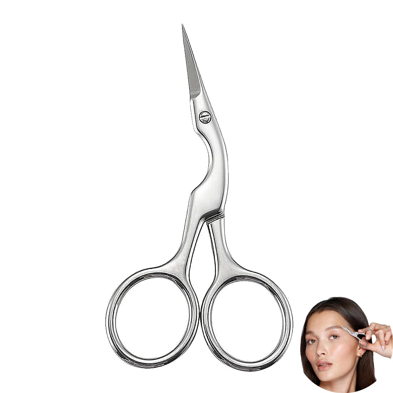 Eyebrow Scissors, Beauty Scissors, Beauty Scissors, Multi-Purpose, for Men and Women Trimming Eyebrows and Eyelashe